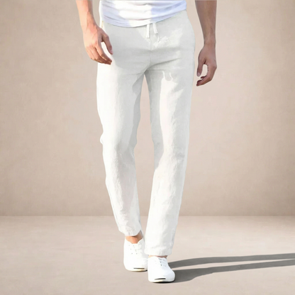 Men's Linen Style Summer Trousers