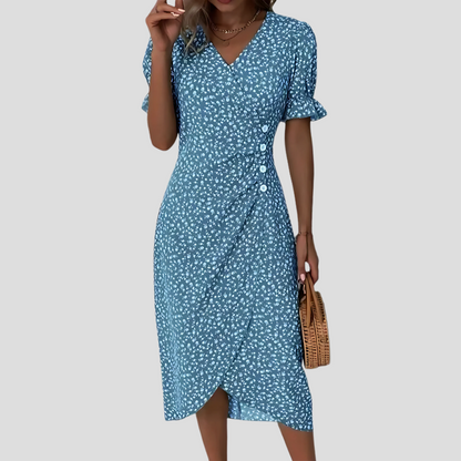 Women's Floral Midi Dress | Elegant Summer Print