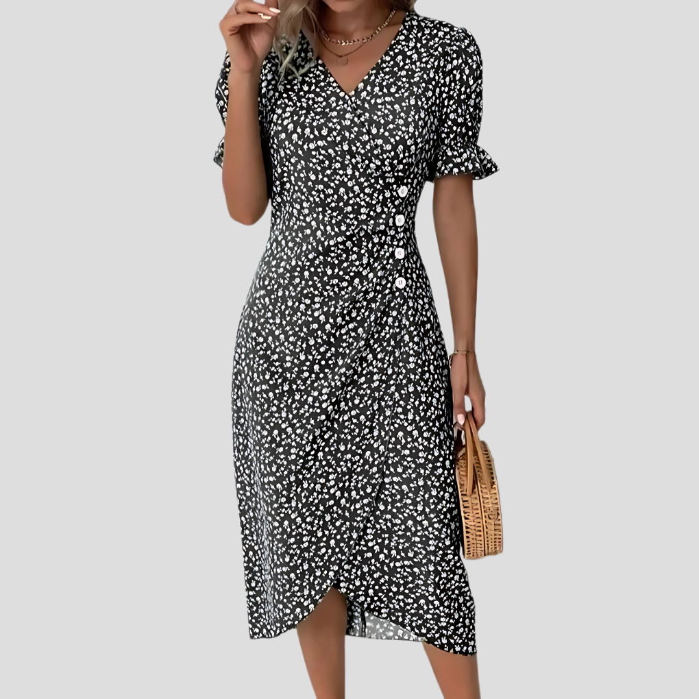 Women's Floral Midi Dress | Elegant Summer Print