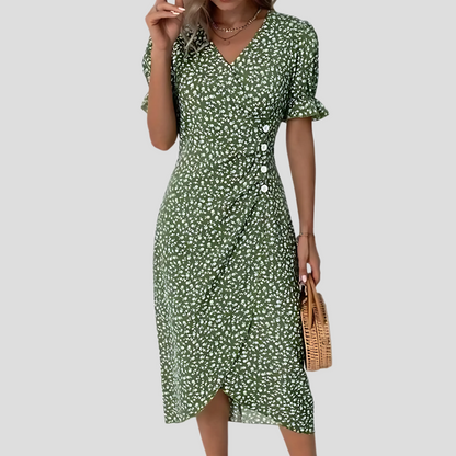 Women's Floral Midi Dress | Elegant Summer Print