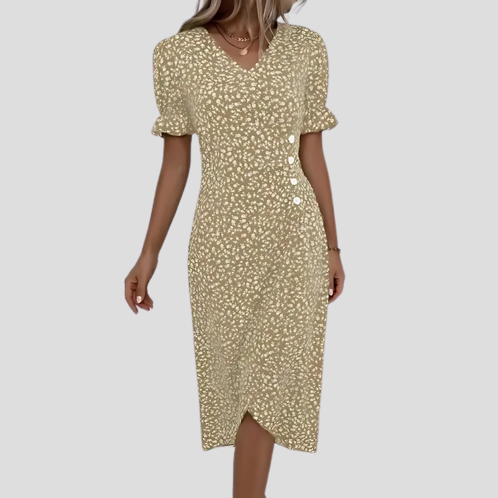 Women's Floral Midi Dress | Elegant Summer Print
