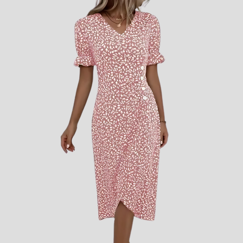 Women's Floral Midi Dress | Elegant Summer Print