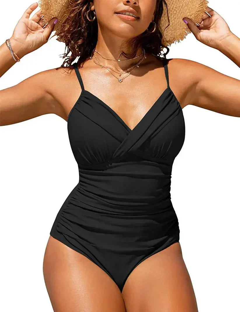 Women's Push-Up V-Neck Swimsuit | 11 Colours
