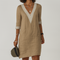 Women's Linen Style Summer Dress | Relaxed Midi Fit