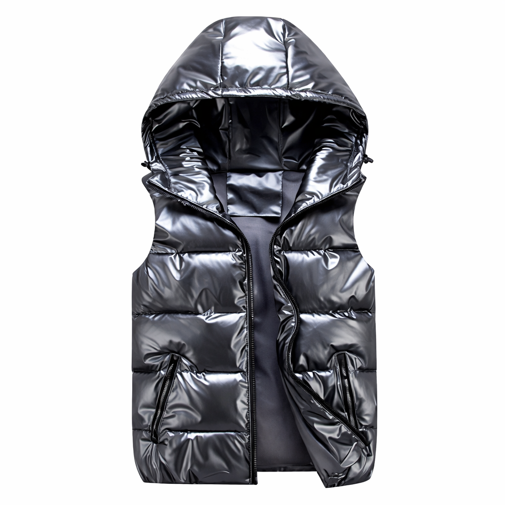 Men's Hooded Puffer Gilet | Lightweight Insulated Sleeveless Jacket