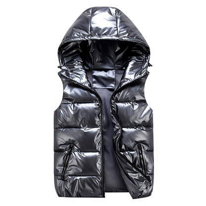 Men's Hooded Puffer Gilet | Lightweight Insulated Sleeveless Jacket