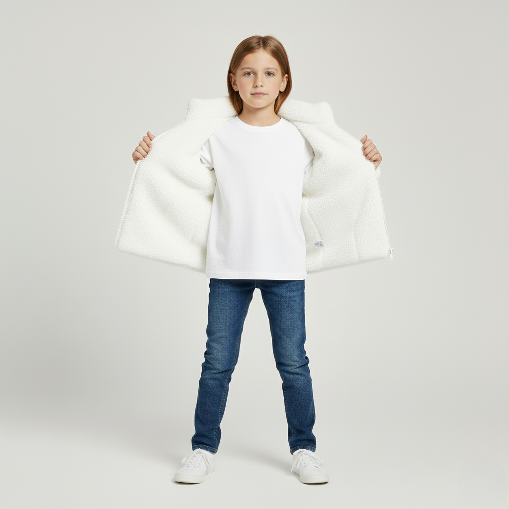 Cozy Cloud Plush Fleece Jacket for Kids