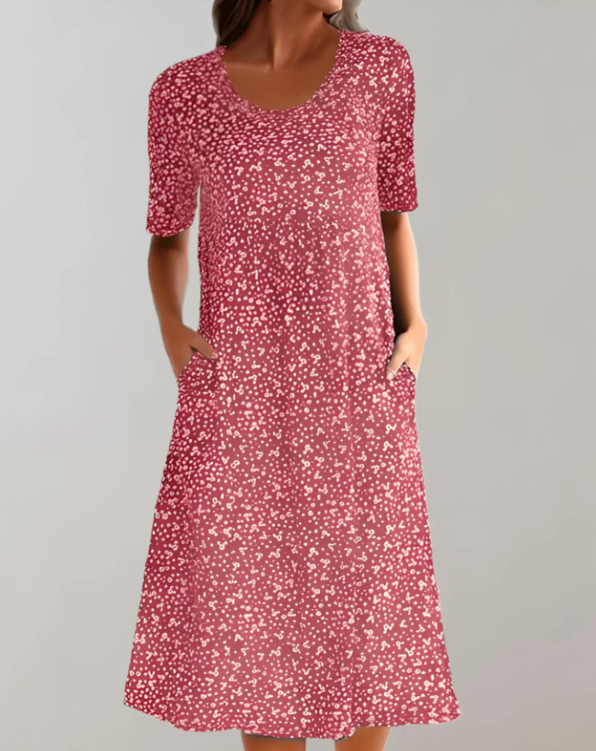 Women's V-Neck Casual Dress | 8 Colours Up to 5XL
