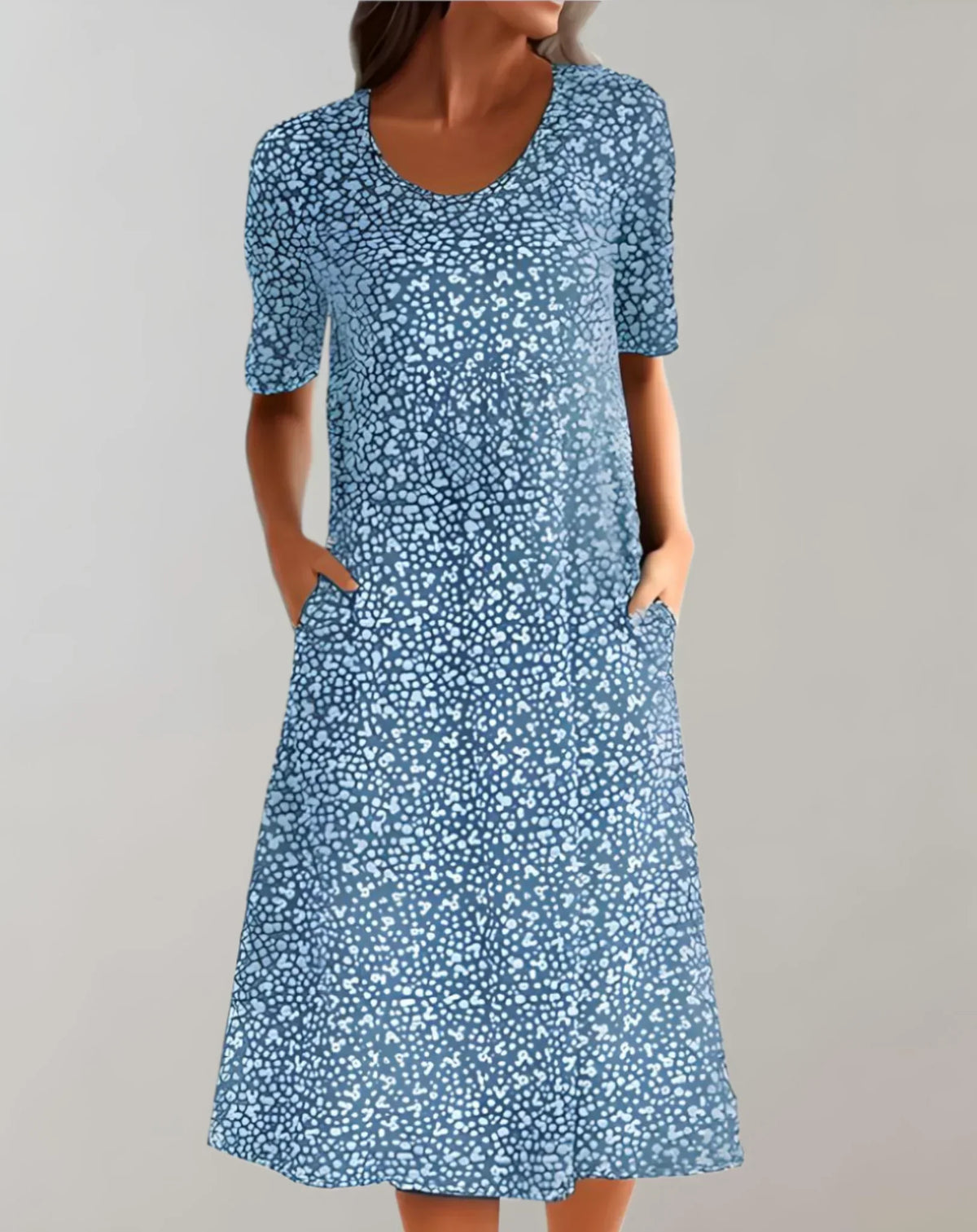 Women's V-Neck Casual Dress | 8 Colours Up to 5XL