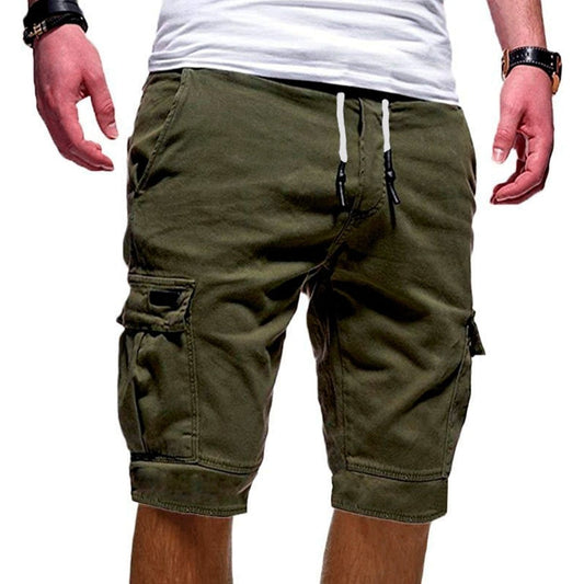 Men's Cargo Shorts | Multi-Pocket Drawstring Summer Shorts