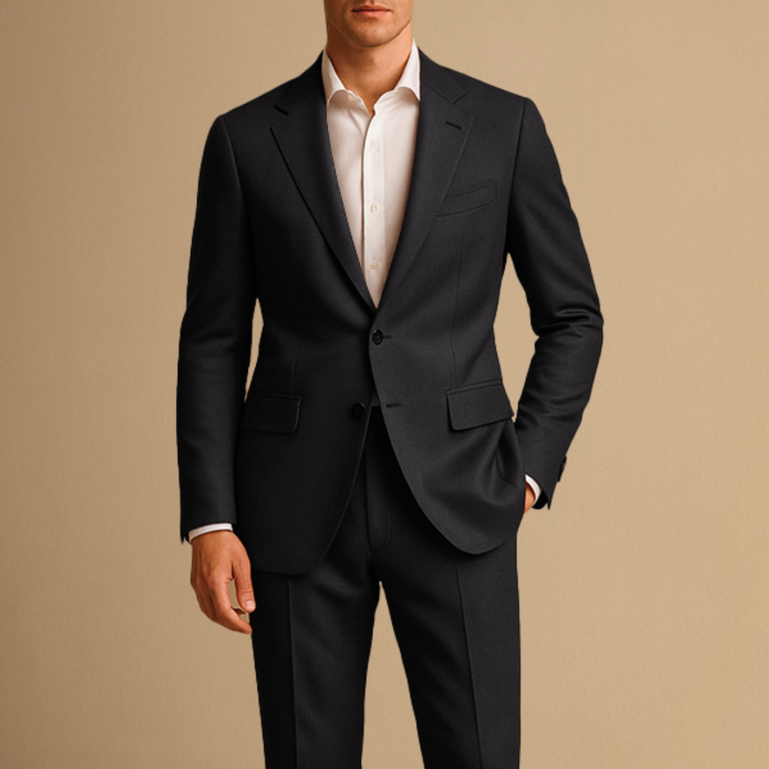 Men's Lightweight Two-Piece Slim Fit Suit | Smart Casual Style