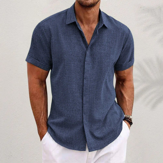 Men's Relaxed Linen-Style Shirt | Casual Summer Essential