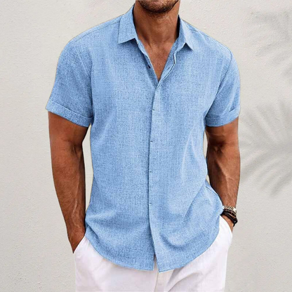Men's Relaxed Linen-Style Shirt | Casual Summer Essential