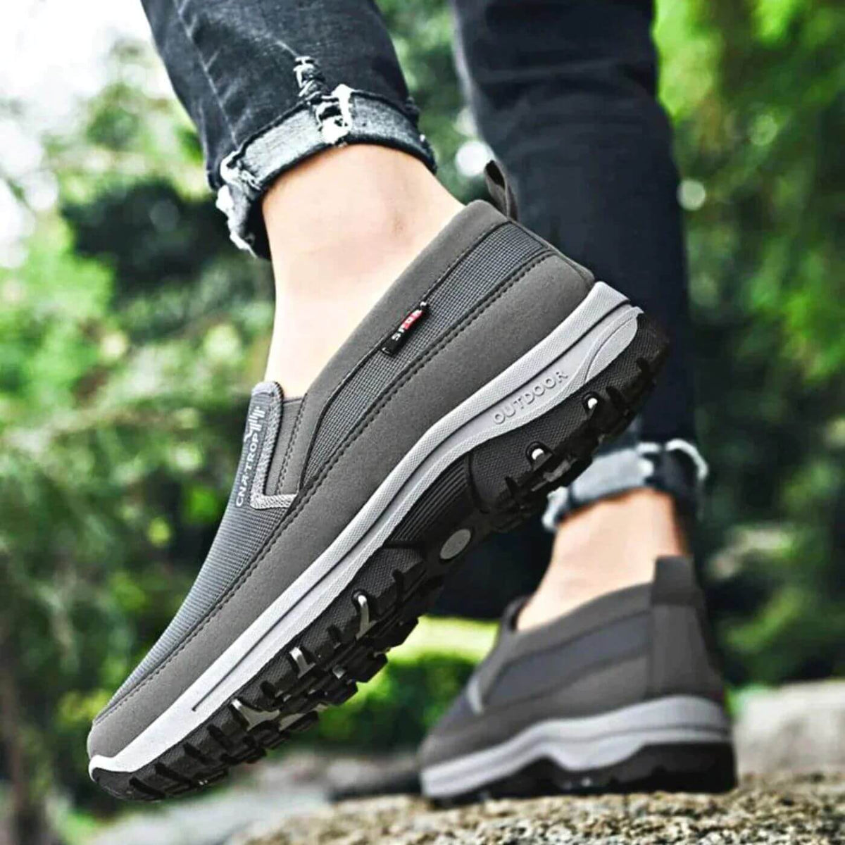 Men's Ergonomic Slip-On Comfort Shoes | Wide Fit Walking Shoes