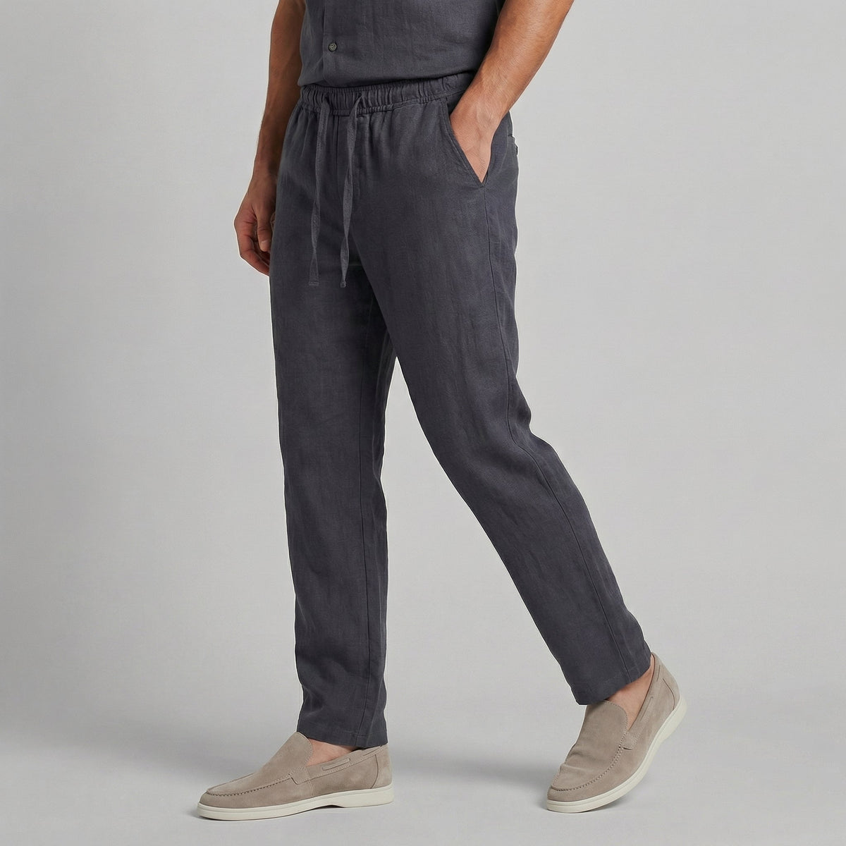 Men's Wide Leg Summer Trousers