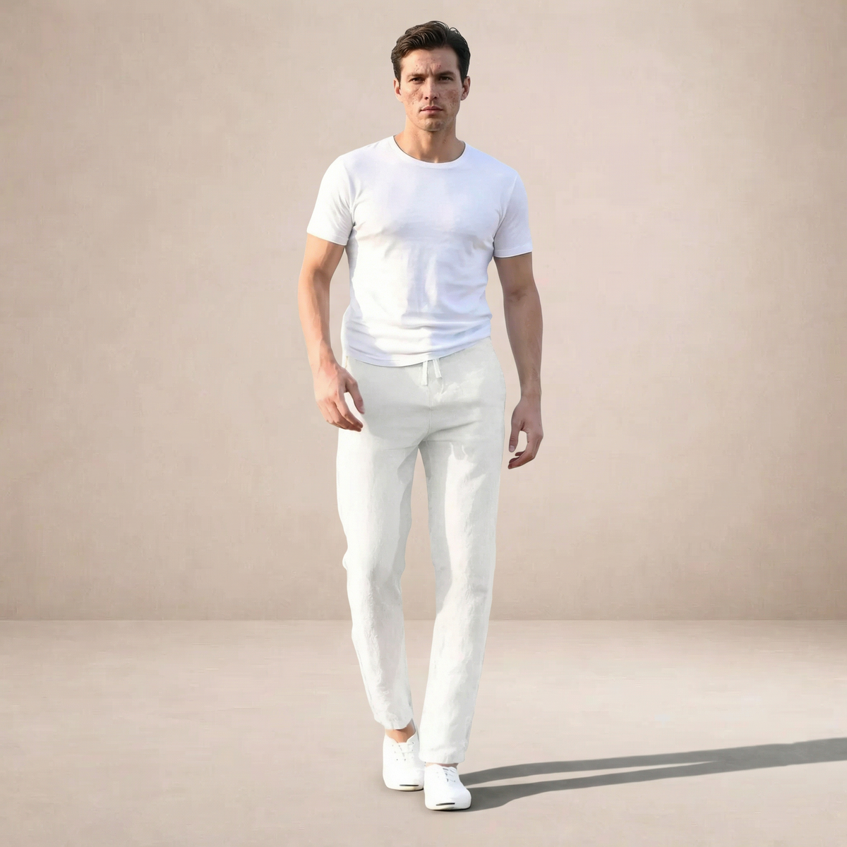 Men's Linen Style Summer Trousers