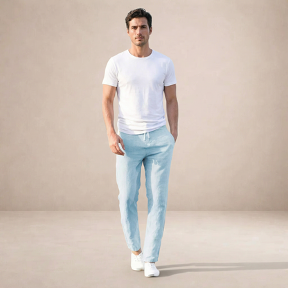 Men's Linen Style Summer Trousers