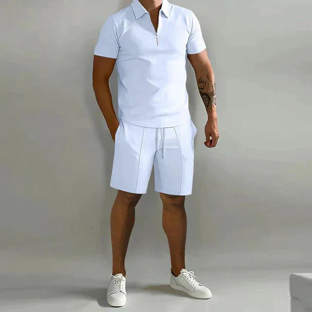 Men's Polo & Shorts Set | Smart Casual Summer Outfit