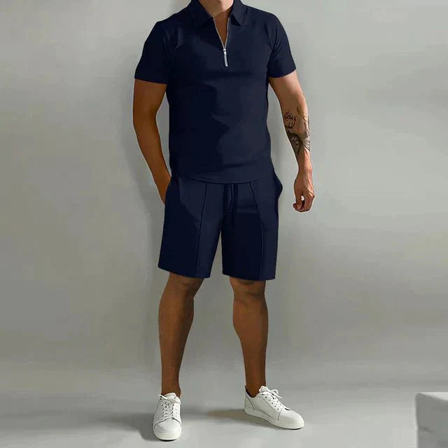 Men's Polo & Shorts Set | Smart Casual Summer Outfit