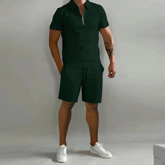 Men's Polo & Shorts Set | Smart Casual Summer Outfit